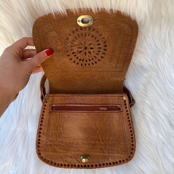 SOLD / Moroccan Leather Handmade Purse - Picture 2 of 7